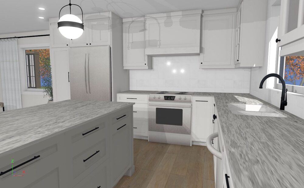 3D Kitchen Rendering-Your Home Improvement Team