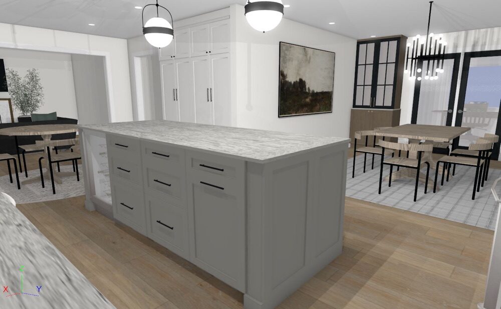 3D Kitchen Rendering-Your Home Improvement Team