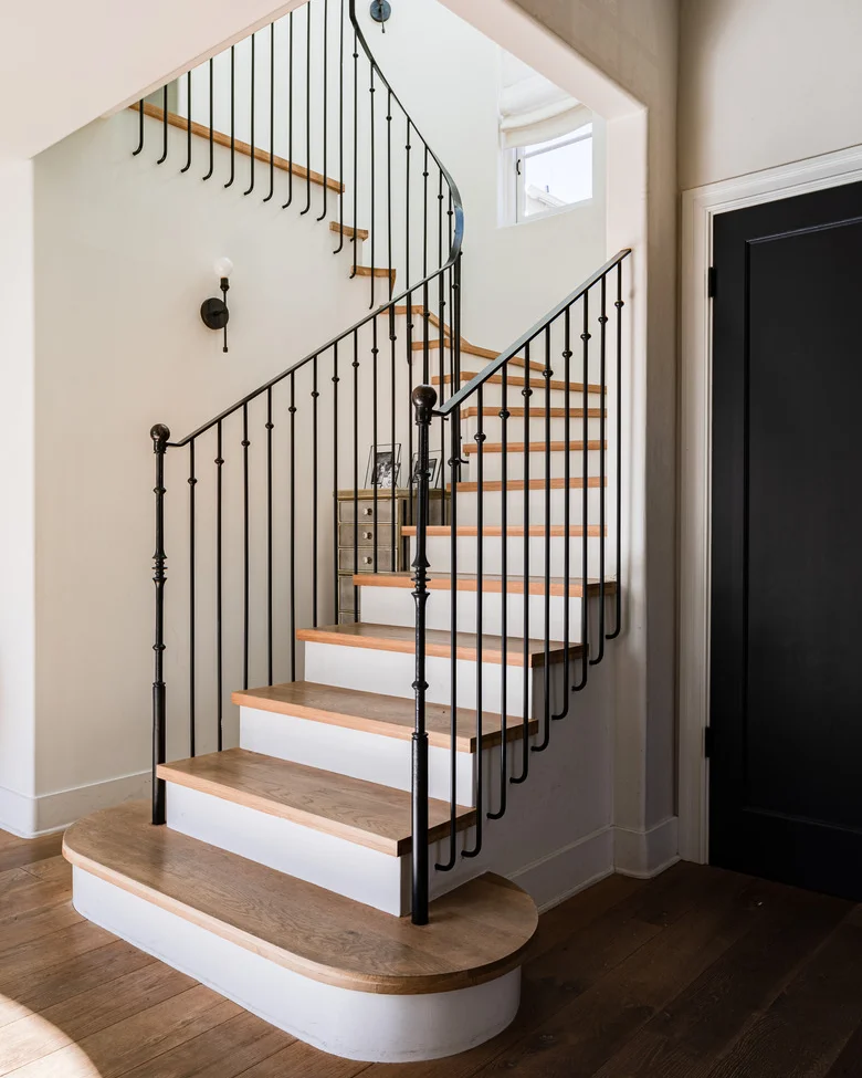 recent staircase design with new rails